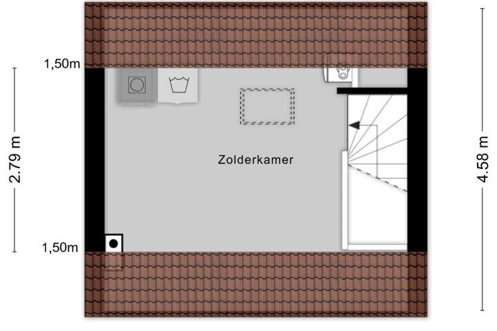 Plattegrond – Sweelincklaan 10, Hazerswoude-rijndijk