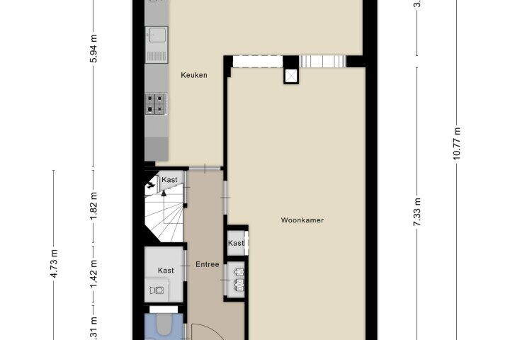 Plattegrond – Sweelinckstraat 8, Heerlen