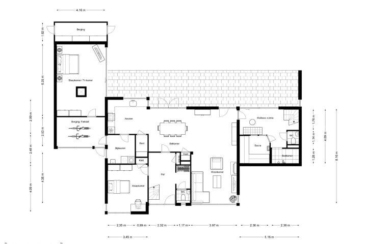 Plattegrond – Sydwende 127, Drachten