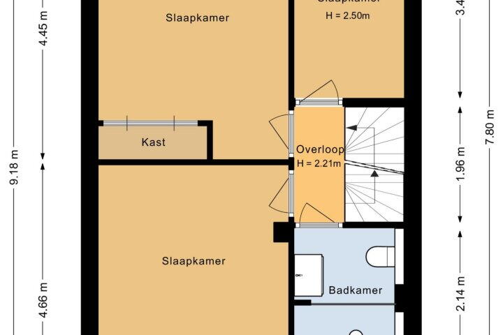 Plattegrond – Tabaksmolen 9, Heerhugowaard