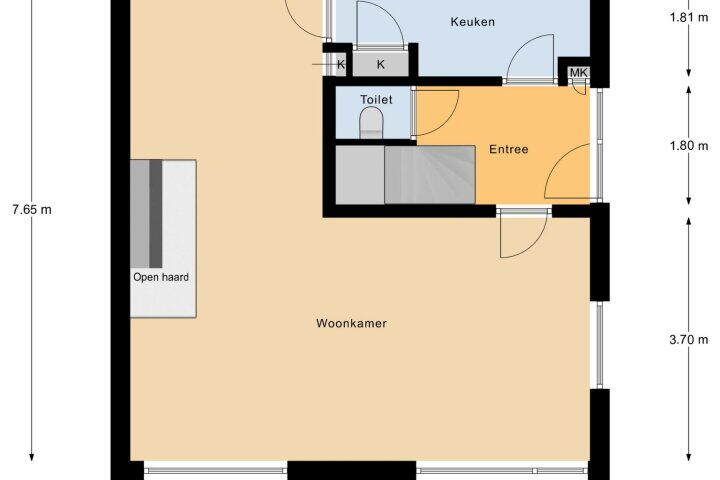 Plattegrond – Talmalaan 19, Vlissingen