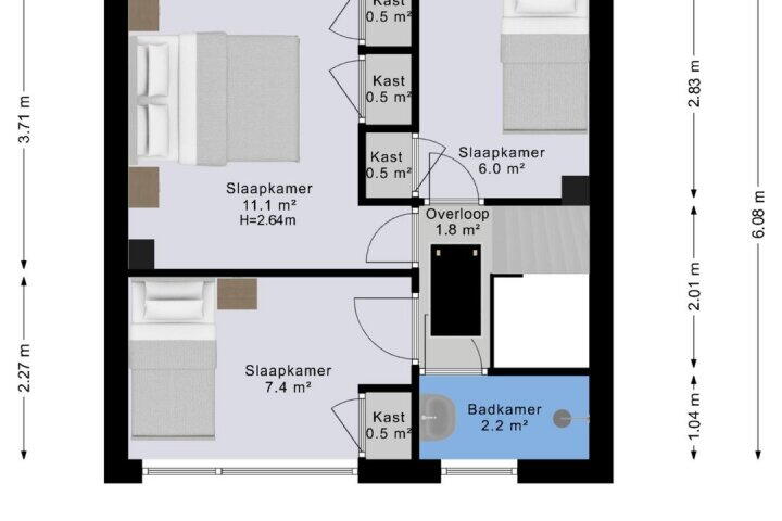 Plattegrond – Talmastraat 253, Assen