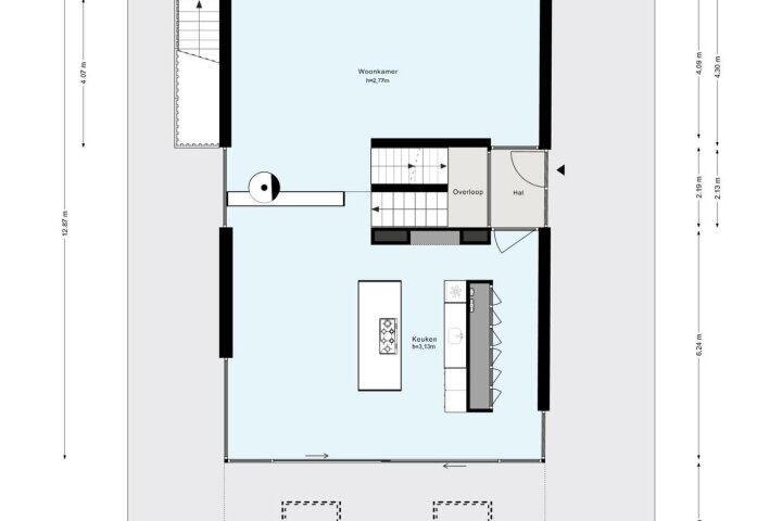 Plattegrond – Tamariskhof 5, Amsterdam