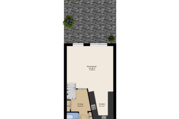 Plattegrond – Tarwehullen 34, Assen