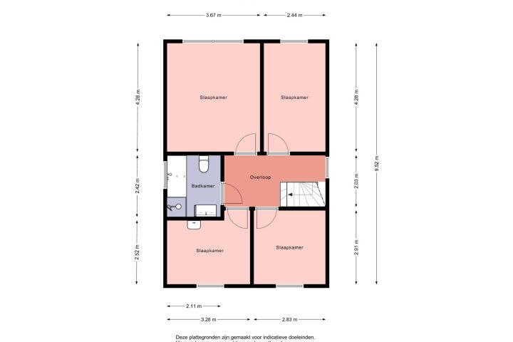 Plattegrond – Taxus 1, Heerenveen