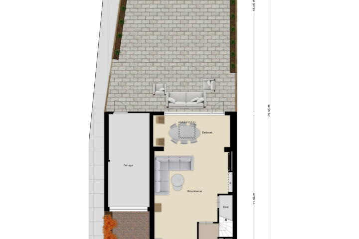Plattegrond – Televisiestraat 28, Roosendaal