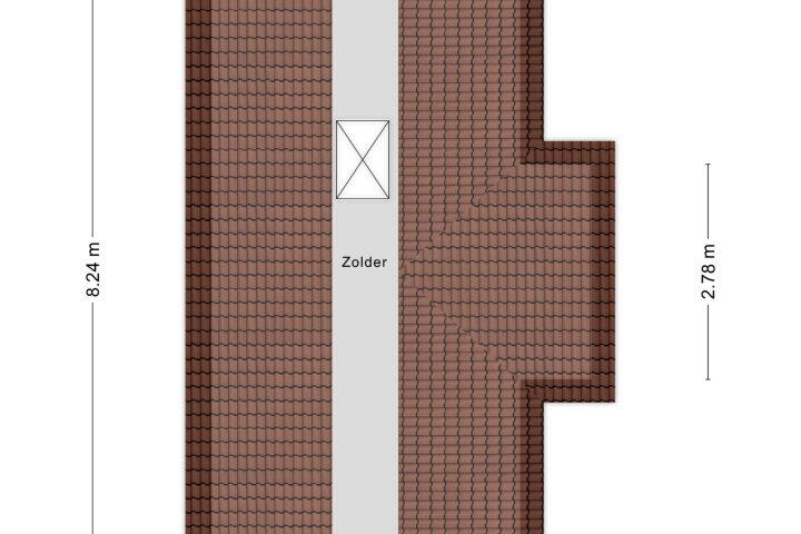 Plattegrond – Televisiestraat 28, Roosendaal