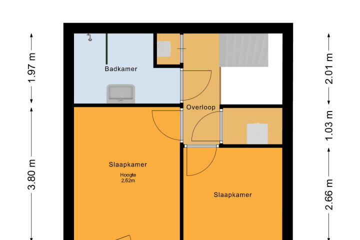 Plattegrond – Tempo Doeloestraat 164, Almere