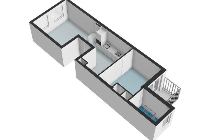 Plattegrond – Ten Katestraat 55 2, Amsterdam