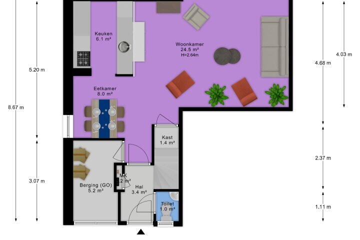 Plan – Ten Oeverlaan 76, Groningen