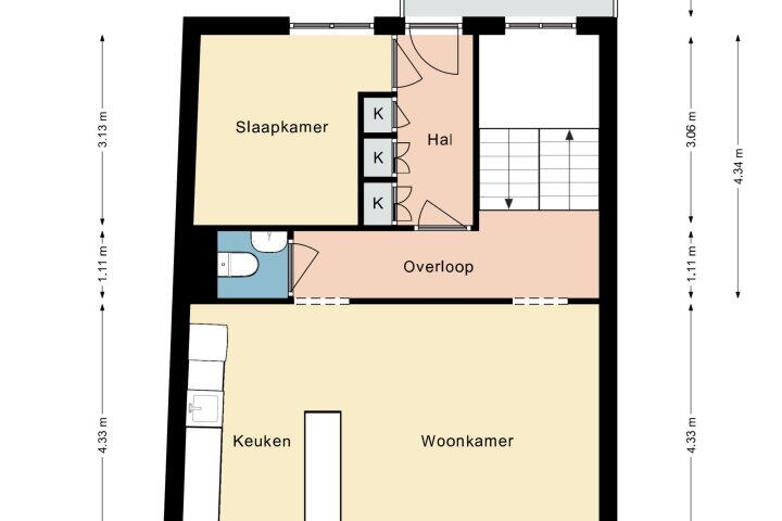 Plattegrond – Tentstraat 18 b, Vaals