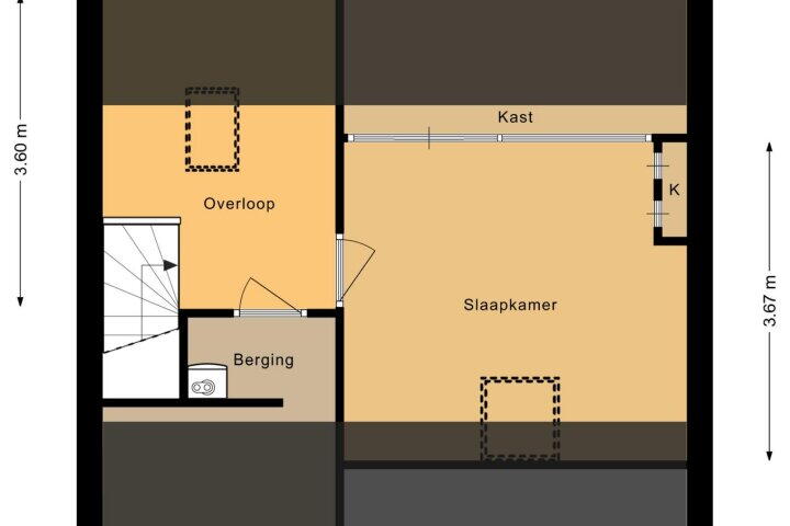 Plattegrond – Ter Braaklaan 36, Heerhugowaard