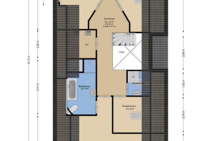 Plattegrond – Terhorst 9, Beilen