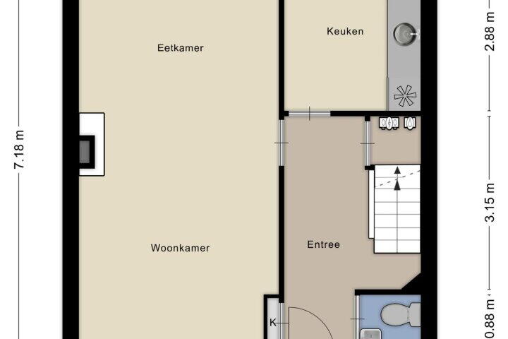 Plattegrond – Termileslaan 123, Maastricht