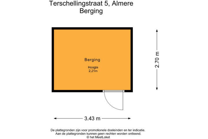 Plattegrond – Terschellingstraat 5, Almere