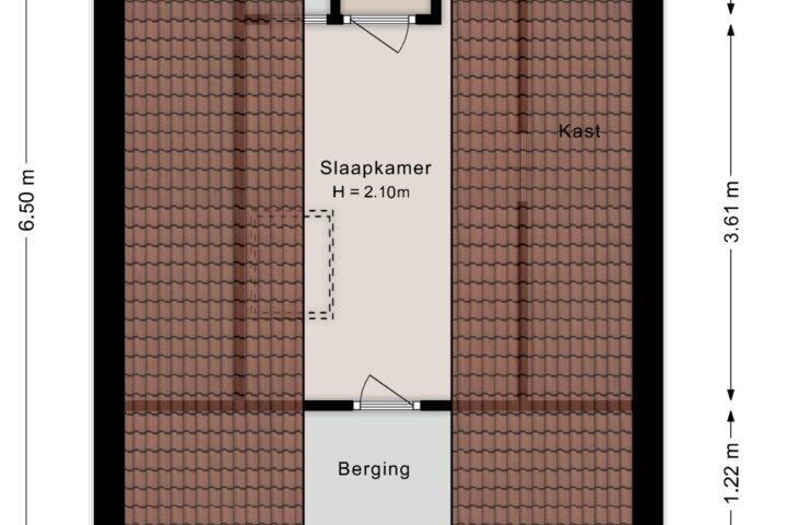 Plattegrond – Ter Zwege 1, Tuk