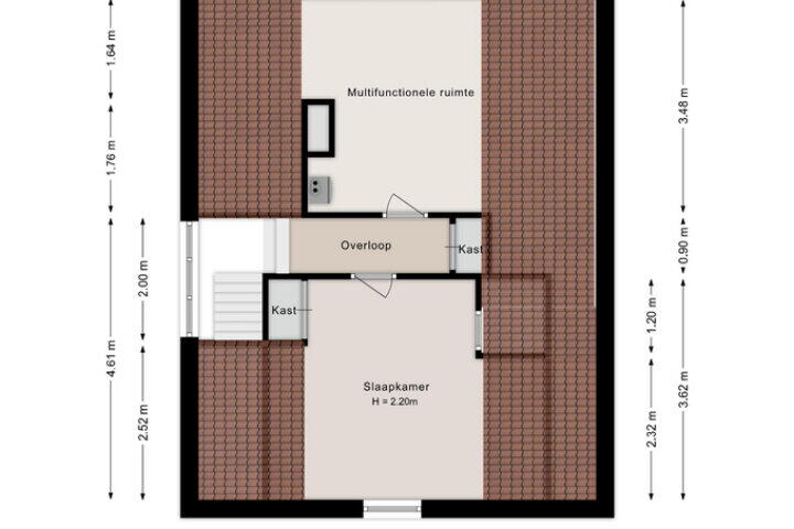 Plattegrond – Ter Zwege 11, Tuk