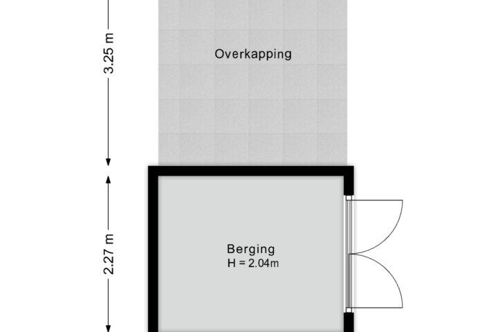 Plattegrond – Ter Zwege 11, Tuk