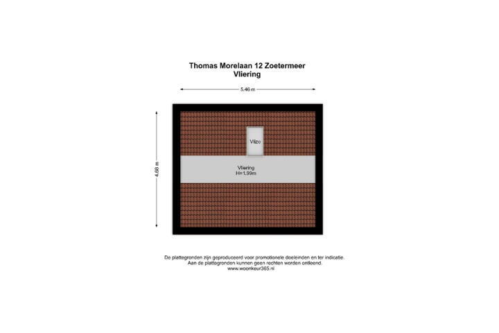 Plattegrond – Thomas Morelaan 12, Zoetermeer