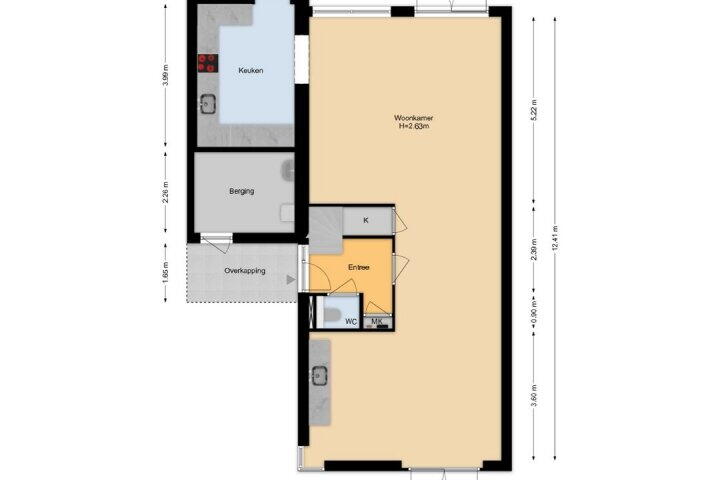 Plattegrond – Thomas Morelaan 12, Zoetermeer