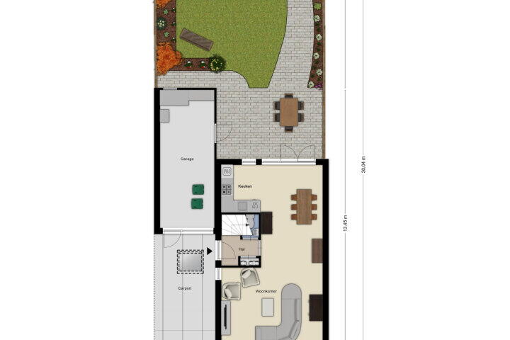 Plattegrond – Thorbeckelaan 150, Roosendaal