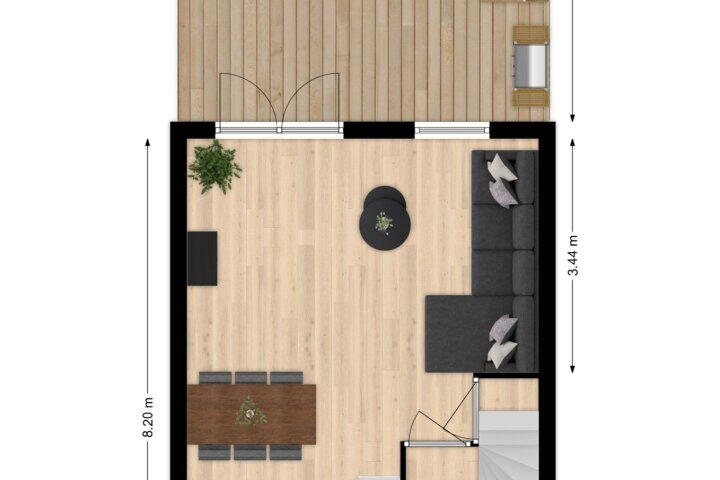 Plattegrond – Thorbeckelaan 184, Sliedrecht