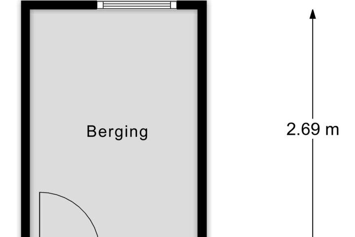 Plattegrond – Thorbeckestraat 52 1, Arnhem