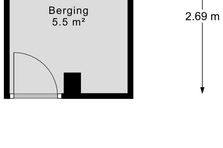 Plattegrond – Thorbeckestraat 8 2, Arnhem