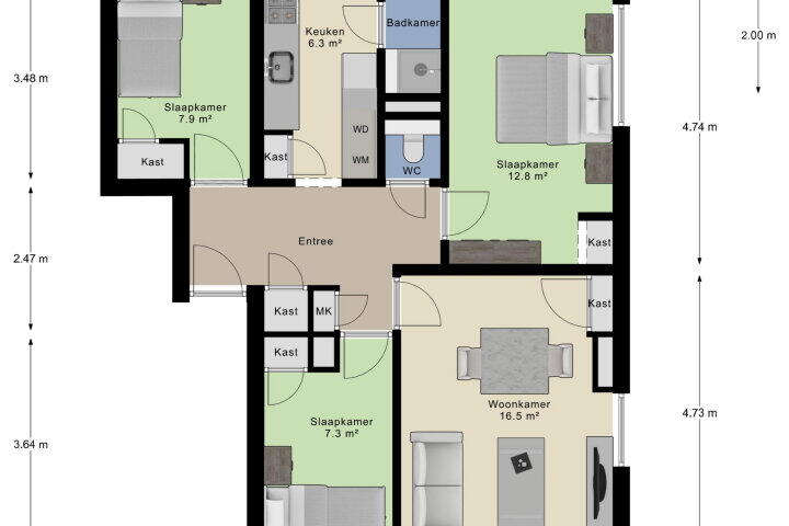 Foto 7 - Thorbeckestraat 8 2, Arnhem