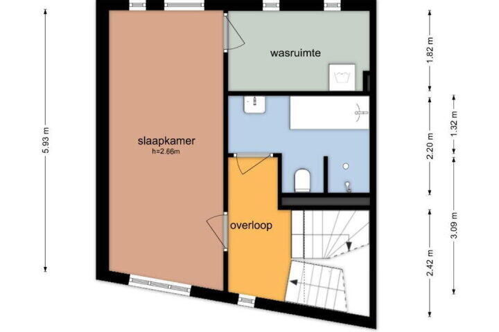 Plattegrond – Thorbeckewal 49, Zwolle