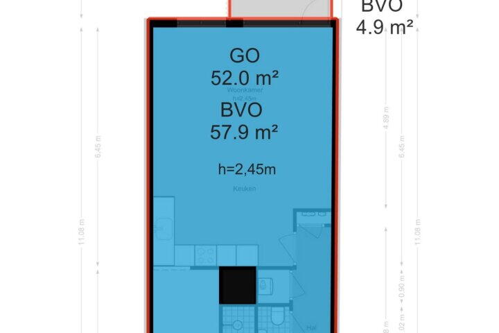 Plattegrond – Tielstraat 30, Amsterdam