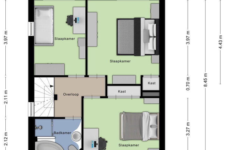 Plattegrond – Tiendevrij 5, Wouw