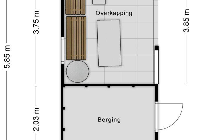 Plattegrond – Tiendevrij 5, Wouw