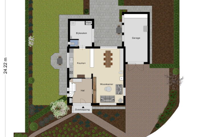 Plattegrond – Tiendevrij 8, Wouw