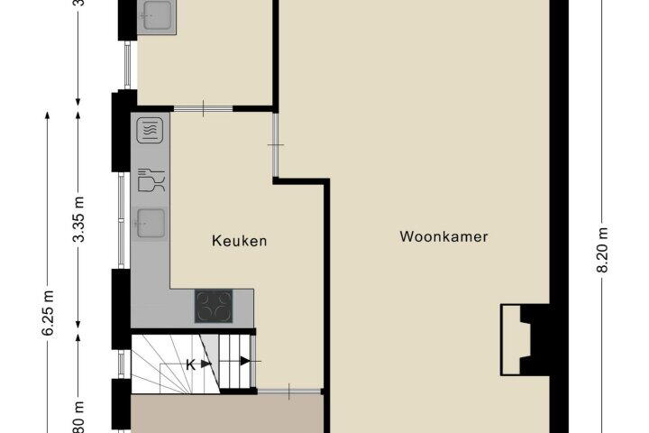 Plattegrond – Tiendpad 34, Wernhout