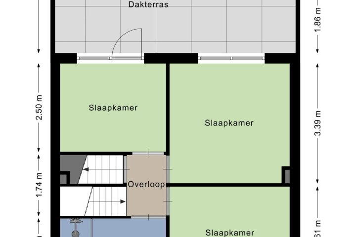 Plattegrond – Tiendpad 34, Wernhout