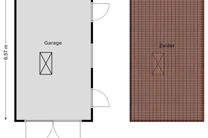 Plattegrond – Tiendpad 34, Wernhout