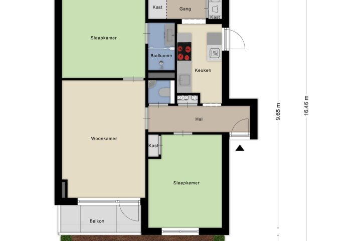 Plattegrond – Tijgerstraat 161, Nijmegen