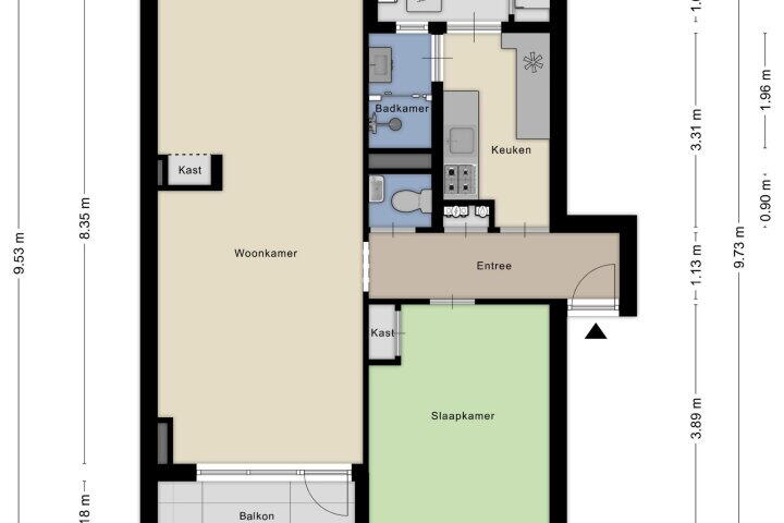 Plattegrond – Tijgerstraat 195, Nijmegen