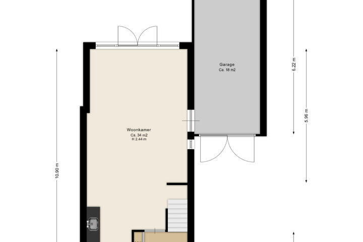 Plattegrond – Tijmstraat 37, Assen