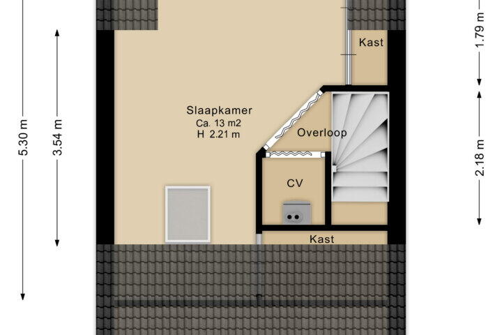 Plattegrond – Tijmstraat 37, Assen