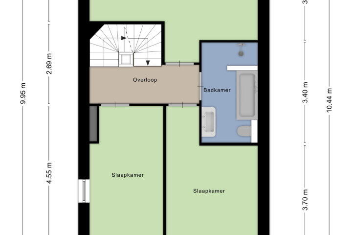 Plattegrond – Timmerman 43, Wijchen