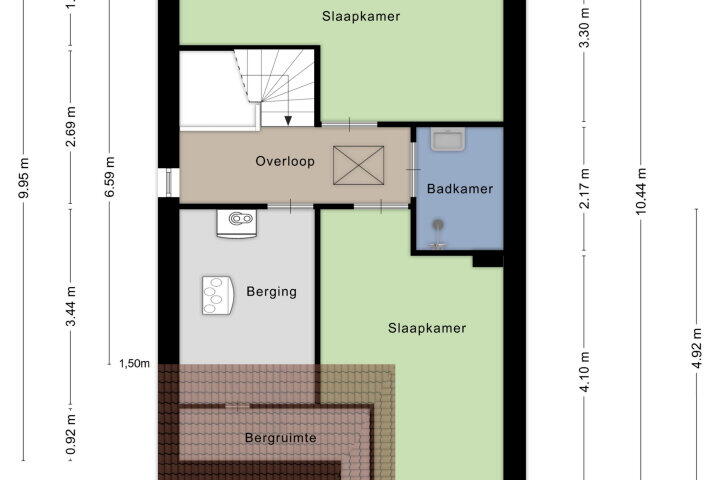 Plattegrond – Timmerman 43, Wijchen
