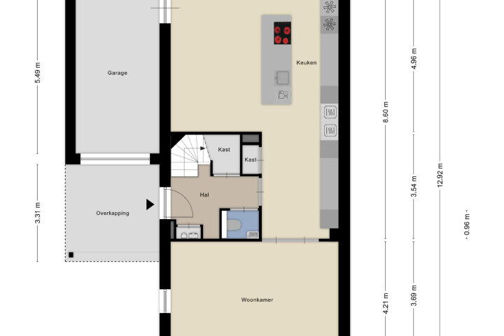 Plattegrond – Timmerman 43, Wijchen
