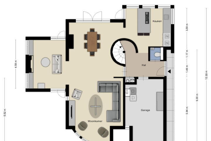 Plattegrond – Tindijk 1, Roosendaal
