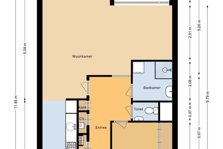 Plattegrond – Tjaarlingermeer 28, Heerhugowaard