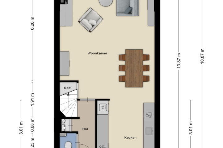 Plattegrond – Tjalkhof 14, 's-hertogenbosch