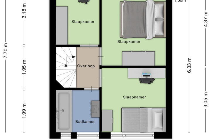 Plattegrond – Tjalkhof 14, 's-hertogenbosch