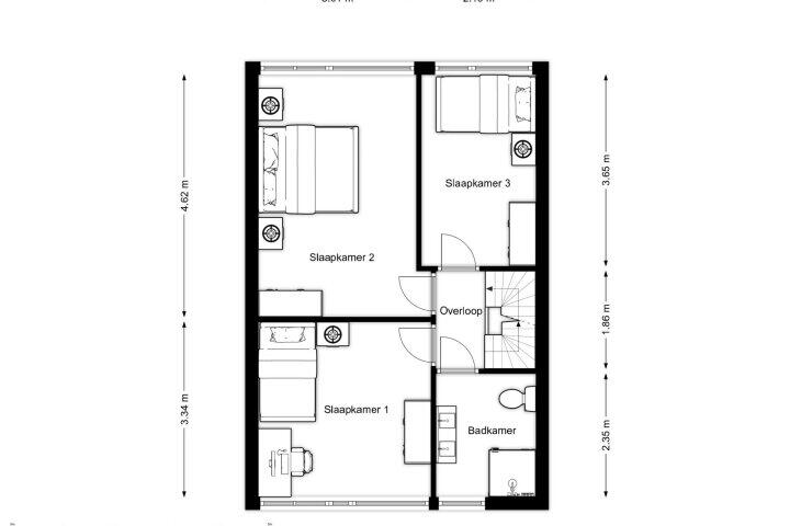 Plattegrond – Tjonger 45, Drachten