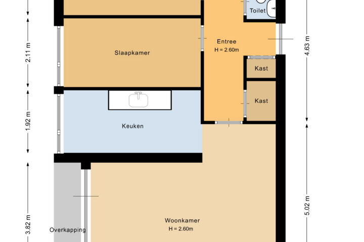 Plattegrond – Tolhuis 4235, Nijmegen